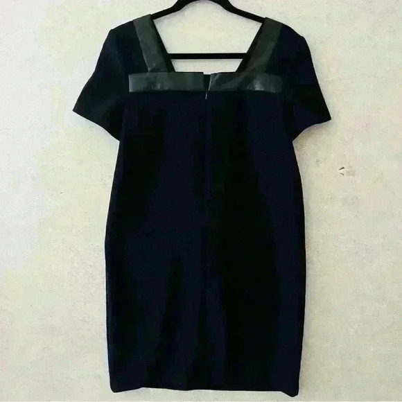 THE KOOPIES 38 BLACK FAUX LEATHER‎ BUCKLE TRIM MOB WIFE GRUNGE FLIRTY DRESS. - Picture 7 of 9